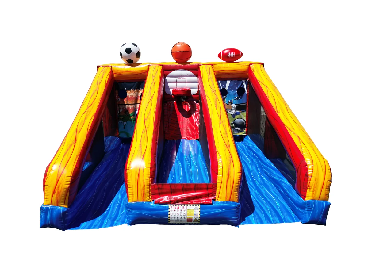 Sport Games Three Bay Inflatable Sports Game Unit