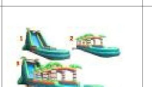 2PKG 2 22' Tropical Slip N Slide