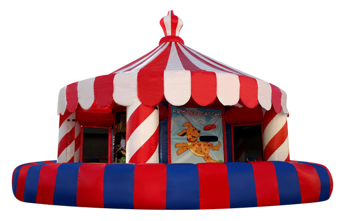 Round Carnival Game 25x25 Inflatable Big Top Game Unit